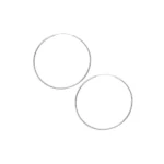 Aros de Plata 925 Argollas 60 mm