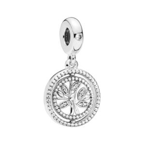 Charm Árbol con Hojas y Circón