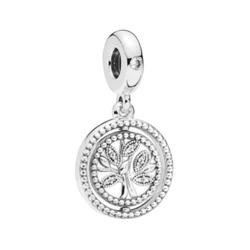 Charm Árbol con Hojas y Circón