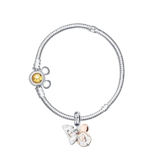 Pulsera con Dijes y Charm Mickey