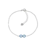 Pulsera De Plata Símbolo Infinito Multipunto
