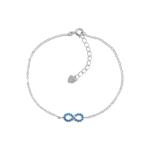 Pulsera De Plata Símbolo Infinito Multipunto