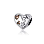 Charm Mamá Embarazada Corazones Con Circones
