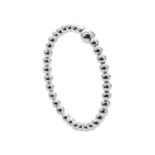 Anillo de Plata Anti Estrés Camino de Esferas