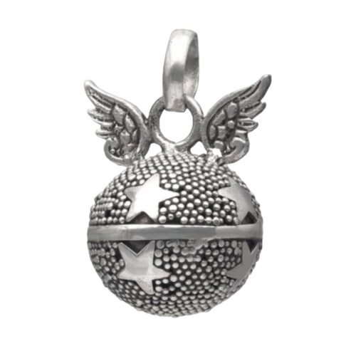 Colgante De Plata 925 Llamador de Ángeles Estrellas
