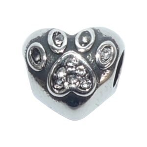 Charms Acero Inoxidable Envejecido Garra Circones