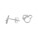 Aros De Plata 925 Con Lazo Brillante y Micro Circones