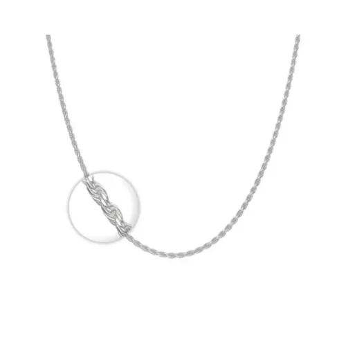 Cadena De Plata 925 Turbillon 1.2 mm 60 cm