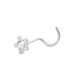 Piercing de Nariz de Plata Estrella de Circón