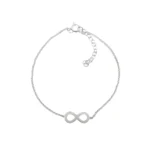 Pulsera De Plata Infinito Liso