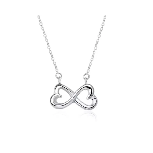Collar Enchapado Con Colgante Infinito