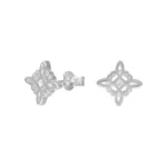 Aros De Plata 925 Nudo de Brujas 10 mm