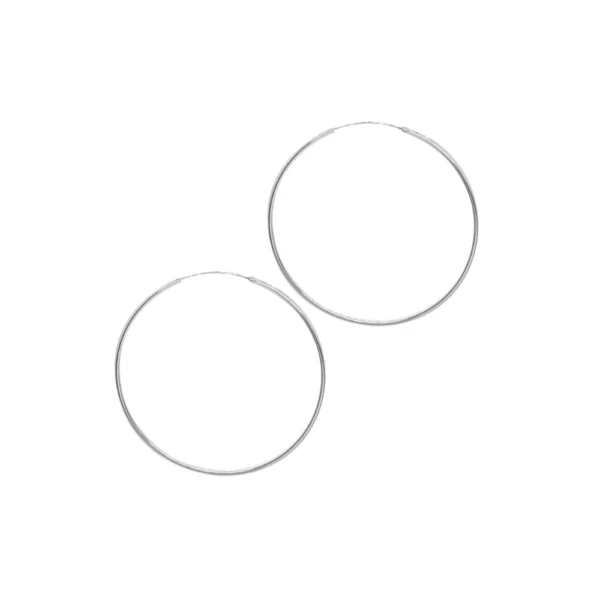 Aros de Plata 925 Argollas 60 mm