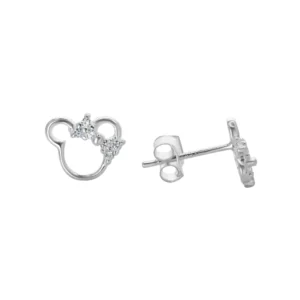 Aros De Plata 925 Con Lazo Brillante y Micro Circones