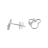 Aros De Plata 925 Con Lazo Brillante y Micro Circones Derecha Aros De Plata 925 Con Lazo Brillante y Micro Circones Derecha