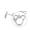 Aros De Plata 925 Con Lazo Brillante y Micro Circones Lupa Aros De Plata 925 Con Lazo Brillante y Micro Circones Lupa