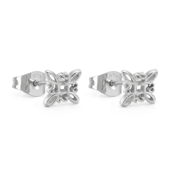 Aros De Plata 925 Nudo De Brujas Aros De Plata 925 Nudo De Brujas