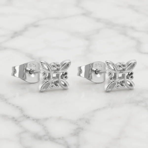 Aros De Plata 925 Nudo De Brujas Marmol Aros De Plata 925 Nudo De Brujas Marmol