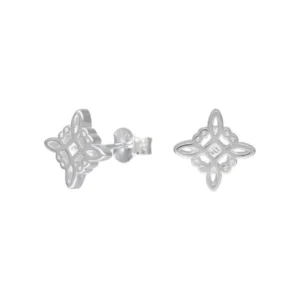 Aros De Plata 925 Nudo de Brujas 10 mm