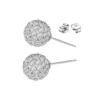 Aros De Plata Micro Circones Incrustados Izquierda