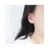 Aros De Plata Micro Circones Incrustados Modelo