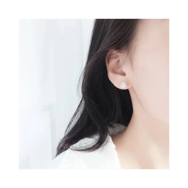 Aros De Plata Micro Circones Incrustados Modelo