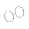 Aros Plata Argolla Borde Ovalado 30 mm Derecha Aros Plata Argolla Borde Ovalado 30 mm Derecha