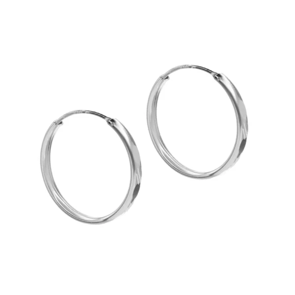 Aros Plata Argolla Borde Ovalado 30 mm Derecha Aros Plata Argolla Borde Ovalado 30 mm Derecha