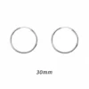 Aros Plata Argolla Borde Ovalado 30 mm Medidas Aros Plata Argolla Borde Ovalado 30 mm Medidas