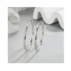 Aros Plata Argolla Borde Ovalado 30 mm Model Aros Plata Argolla Borde Ovalado 30 mm Model
