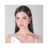 Aros Plata Estilo Gota Chunky 26 mm Modelo
