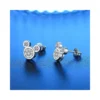 Aros de Acero Mickey con Circones Con Fondo Aros de Acero Mickey con Circones Con Fondo