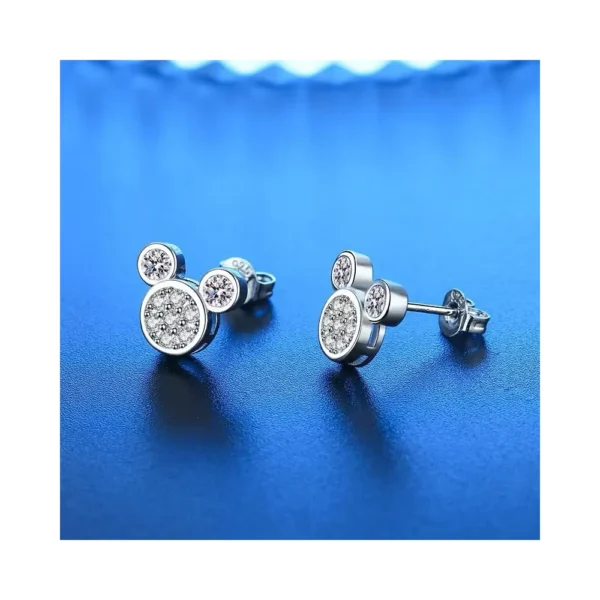 Aros de Acero Mickey con Circones Con Fondo Aros de Acero Mickey con Circones Con Fondo