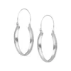 Aros de Plata 925 Argolla Estilo Bote