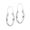 Aros de Plata 925 Argolla Estilo Bote Derecha