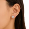 Aros de Plata 925 Circones en Corazón Modelo