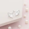 Aros de Plata 925 Corazón de Circones y Estrella Modelo Aros de Plata 925 Corazón de Circones y Estrella Modelo