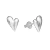 Aros de Plata 925 Corazones Estilo Chunky