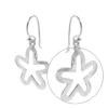 Aros de Plata 925 Diseño Flores Martilladas Zoom
