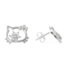 Aros de Plata 925 Figura Hello Kitty Con Circones