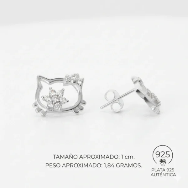 Aros de Plata 925 Figura Decorativa con Circones Caracteristicas Aros de Plata 925 Figura Decorativa con Circones Caracteristicas