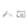 Aros de Plata 925 Figura Decorativa con Circones Derecha Aros de Plata 925 Figura Decorativa con Circones Derecha