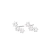 Aros de Plata Diseño 3 Estrellas Aros de Plata Diseño 3 Estrellas