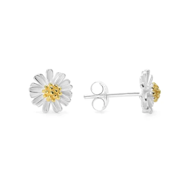Aros de Plata 925 Pequeñas Margaritas Aros de Plata 925 Pequeñas Margaritas