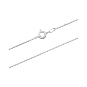 Cadena De Plata 925 Cola de Ratón Redonda 60 cm