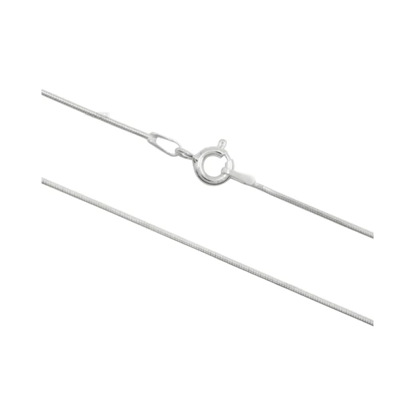 Cadena de Plata 925 Cola de Ratón Redonda 60 cm Derecha Cadena de Plata 925 Cola de Ratón Redonda 60 cm Derecha