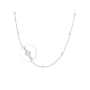 Cadena de Plata Turbillon Con Bolitas 50 cm 1.2 mm