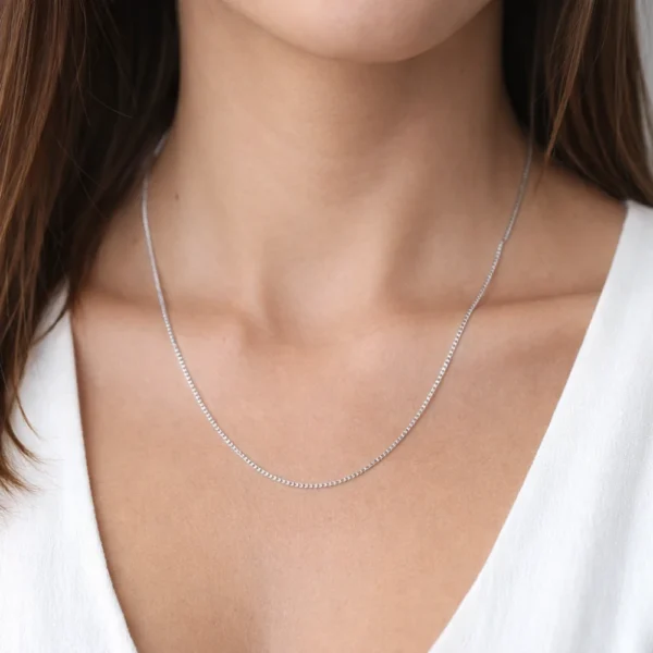 Cadena de Plata 925 Veneciana 45 cm Modelo