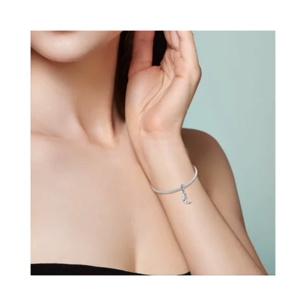 Charm Colgante Luna con Circones Modelo