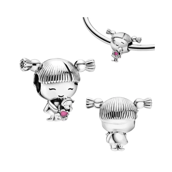 Charm Niña Con Oso de Peluche Vista